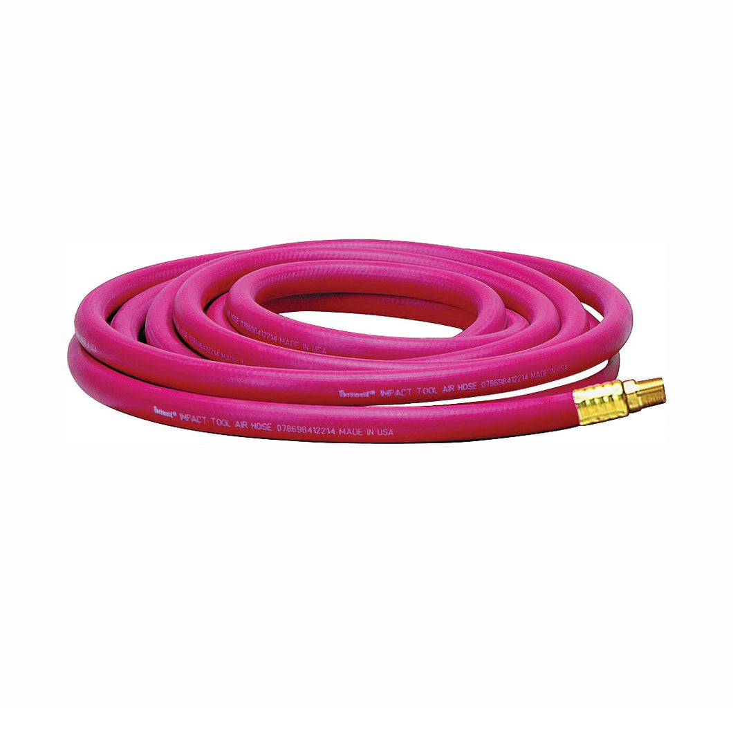 Thermoid 538-50 Air Hose, 3/8 in ID, 50 ft L, MNPT, 250 psi Pressure, EPDM Rubber, Red