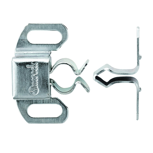 Amerock BP34712G Friction Catch, 1-5/16 in L x 1-3/16 in W Catches, Steel, Zinc