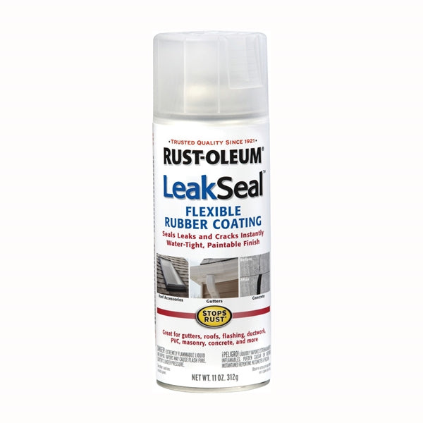 RUST-OLEUM LeakSeal 265495 Flexible Sealer Clear, Clear, 11 oz, Aerosol Can