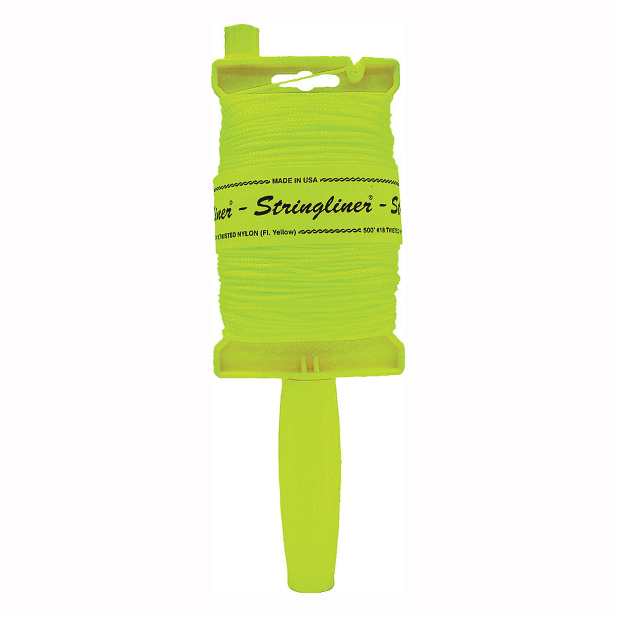 Stringliner 11712 Line Reel, 500 ft L Line, Fluorescent Yellow Line