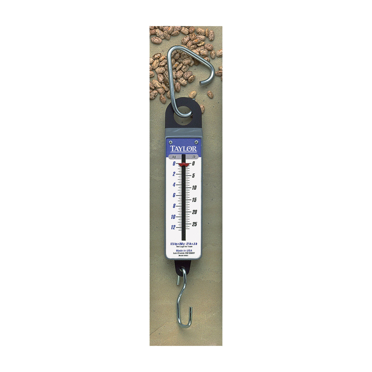 Taylor 3070 Hanging Scale, 70 lb Capacity, Analog Display, Steel Housing Material, lb