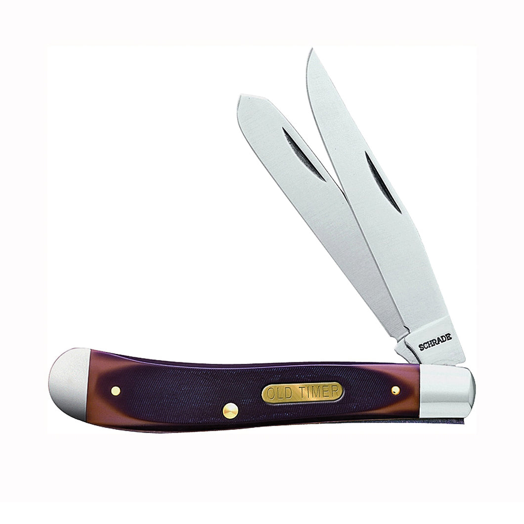 OLD TIMER 94OT Folding Pocket Knife, 3 in L Blade, 7Cr17 High Carbon Stainless Steel Blade, 2-Blade