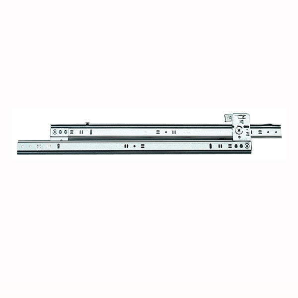 Knape &amp; Vogt 1260P-20 Drawer Slide, 60 lb, 20 in L Rail, 1/2 in W Rail, Steel, Zinc