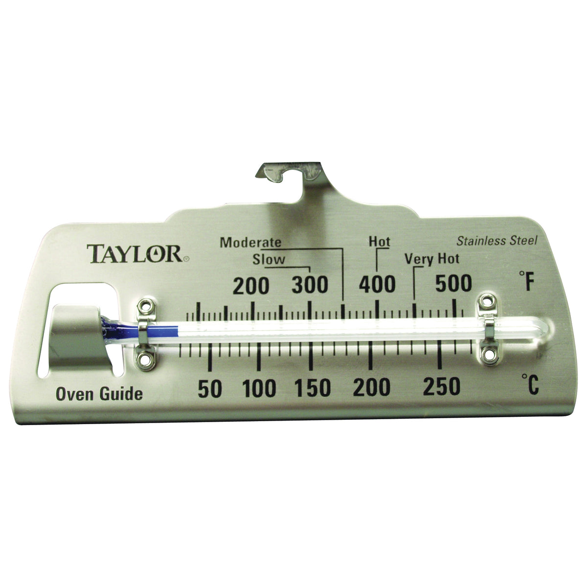 Taylor 5921N Oven Guide Thermometer, 100 to 600 deg F, Analog Display