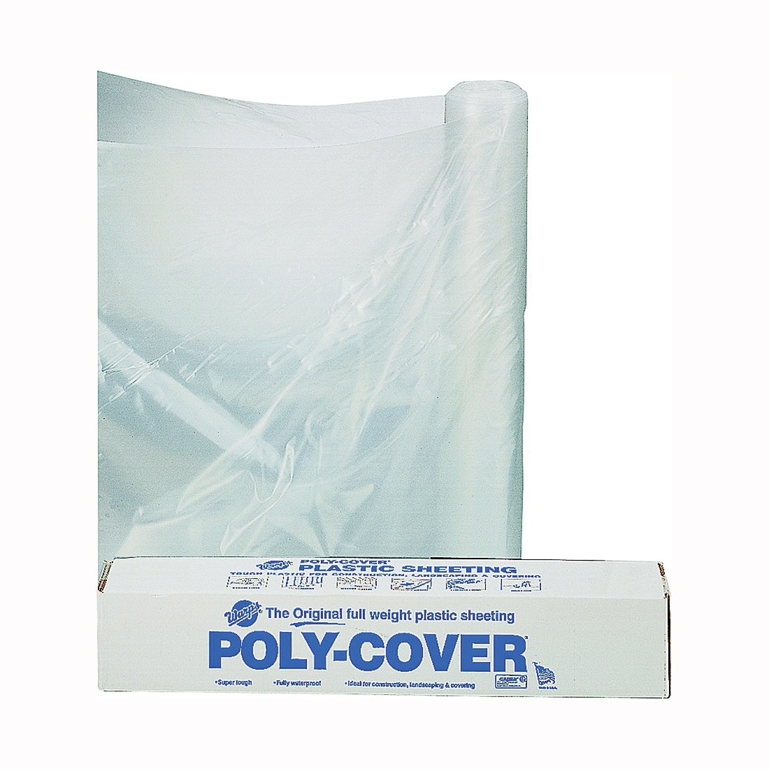 ORGILL POLY 4X40-C Poly Film, 100 ft L, 40 ft W, Clear