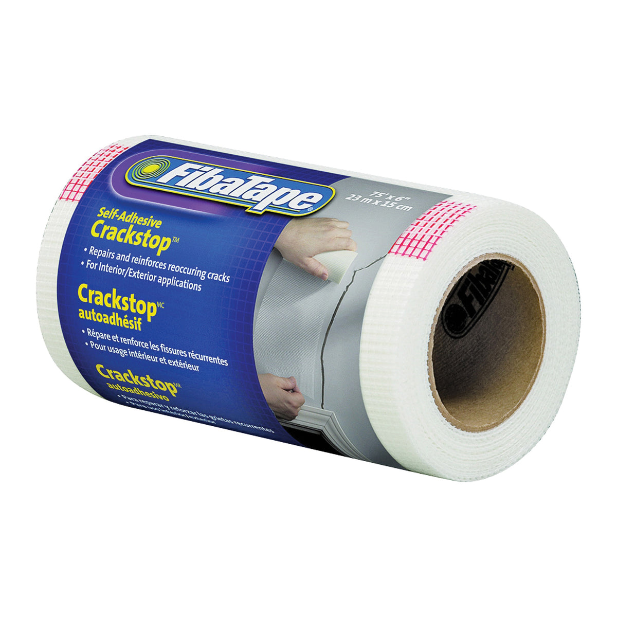 ADFORS FDW6568-U Crackstop Wrapped, 75 ft L, 6 in W, 0.3 mm Thick, White