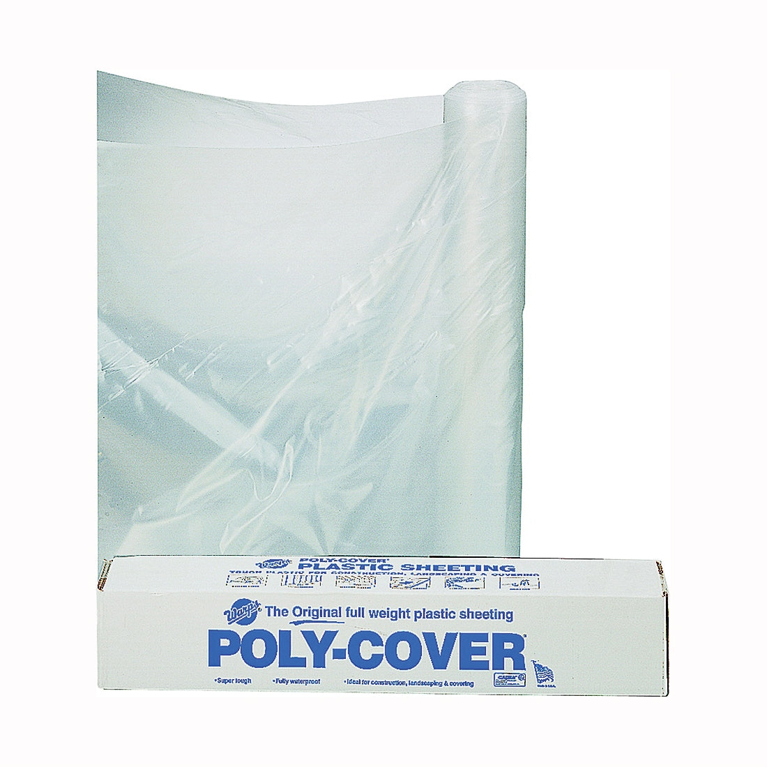 ORGILL POLY 6X16-C Poly Film, 100 ft L, 16 ft W, Clear