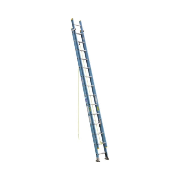 WERNER D6028-2 Extension Ladder, 27 ft H Reach, 250 lb, Fiberglass