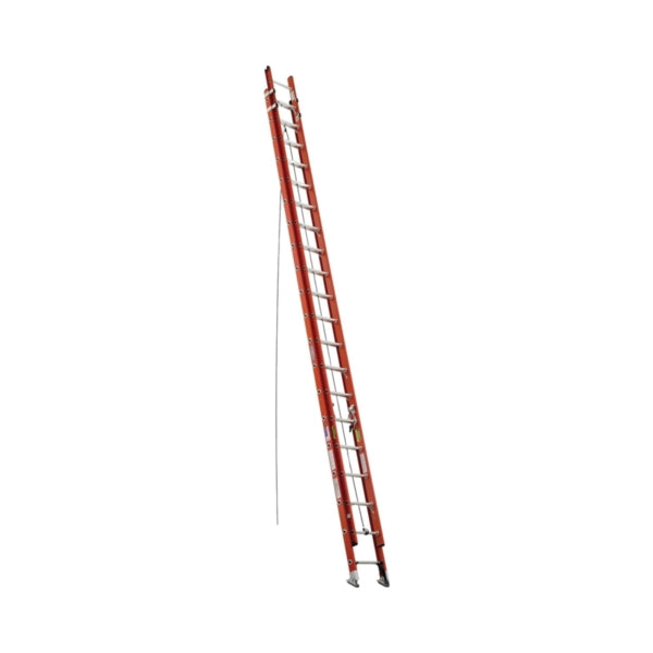 WERNER D6240-2 Extension Ladder, 37 ft H Reach, 300 lb, Fiberglass