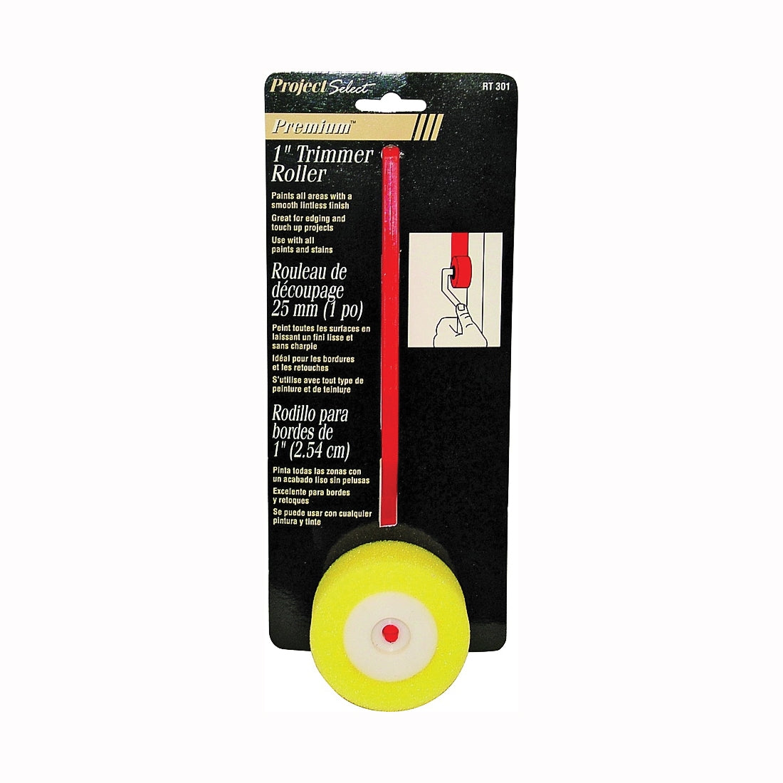 Linzer RT301 Trim Edger, 1 in L Pad, Foam Pad