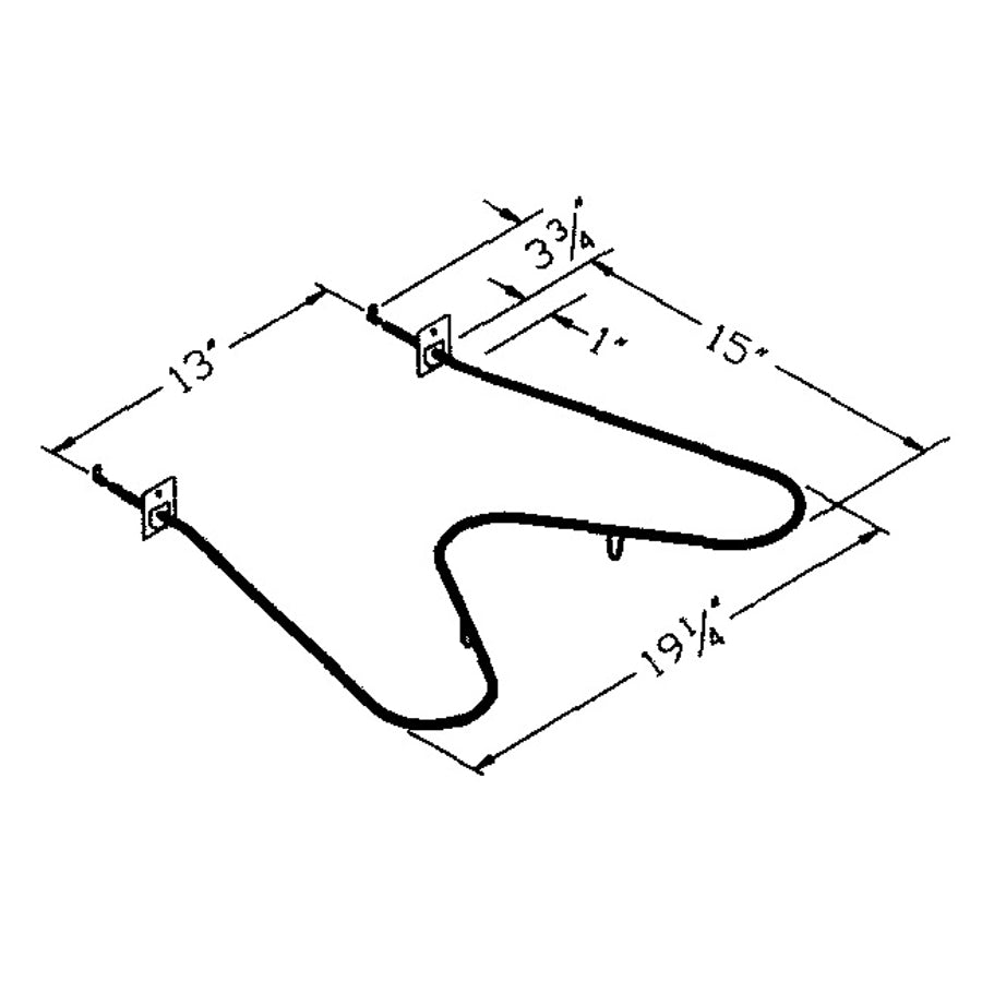 CAMCO 00611 Bake Element, 240 V, 2400 W