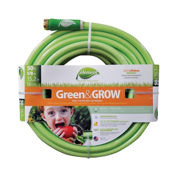 SWAN ELGG58050 Garden Hose, 50 ft L, Vinyl, Bright Green