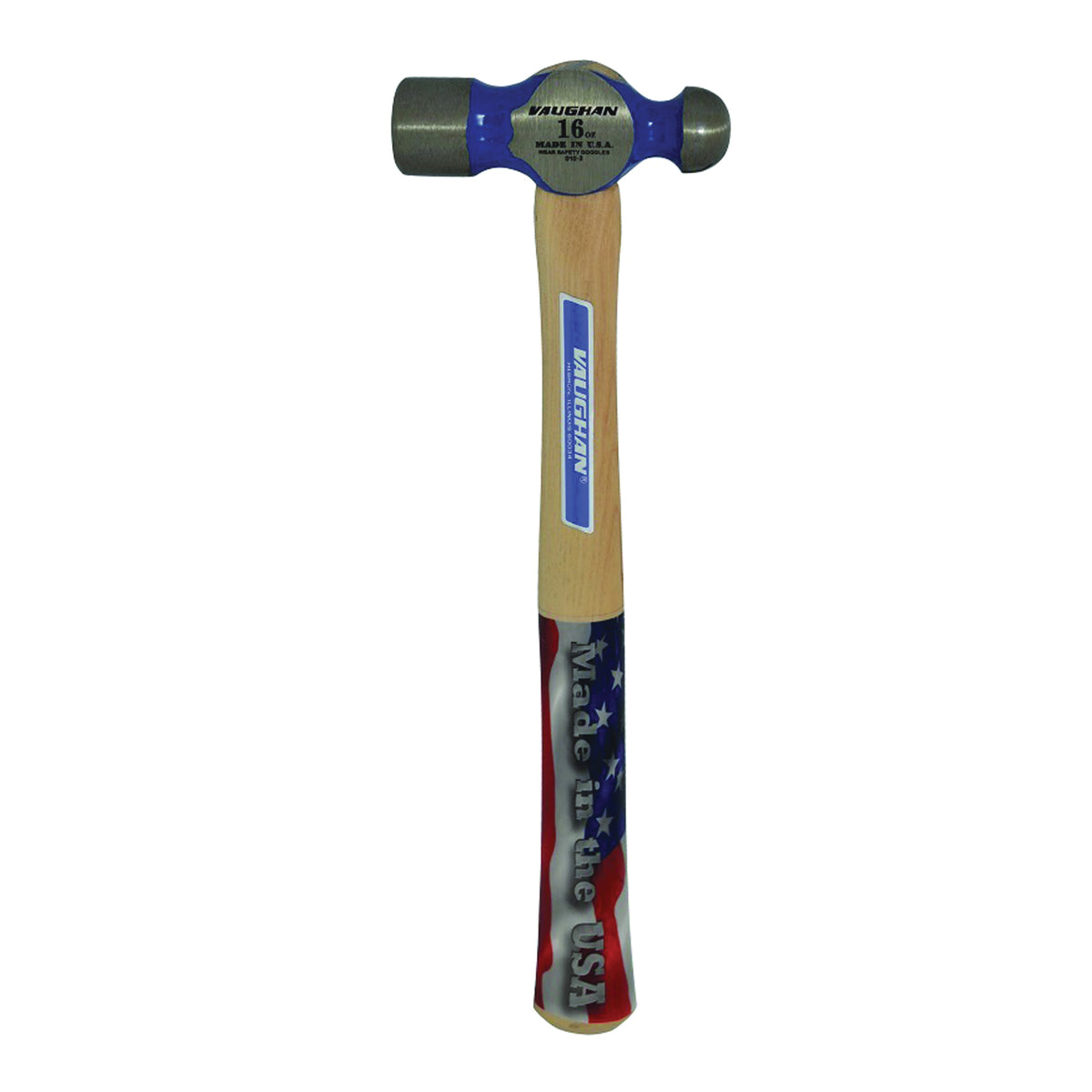 Vaughan TC504 Hammer, 4 oz Head, Riveting, Ball Pein Head, HCS Head, 10-1/4 in OAL