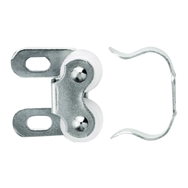 Amerock BP347414 Roller Catch, 1 in L x 1-1/16 in W Catches, Steel, Nickel