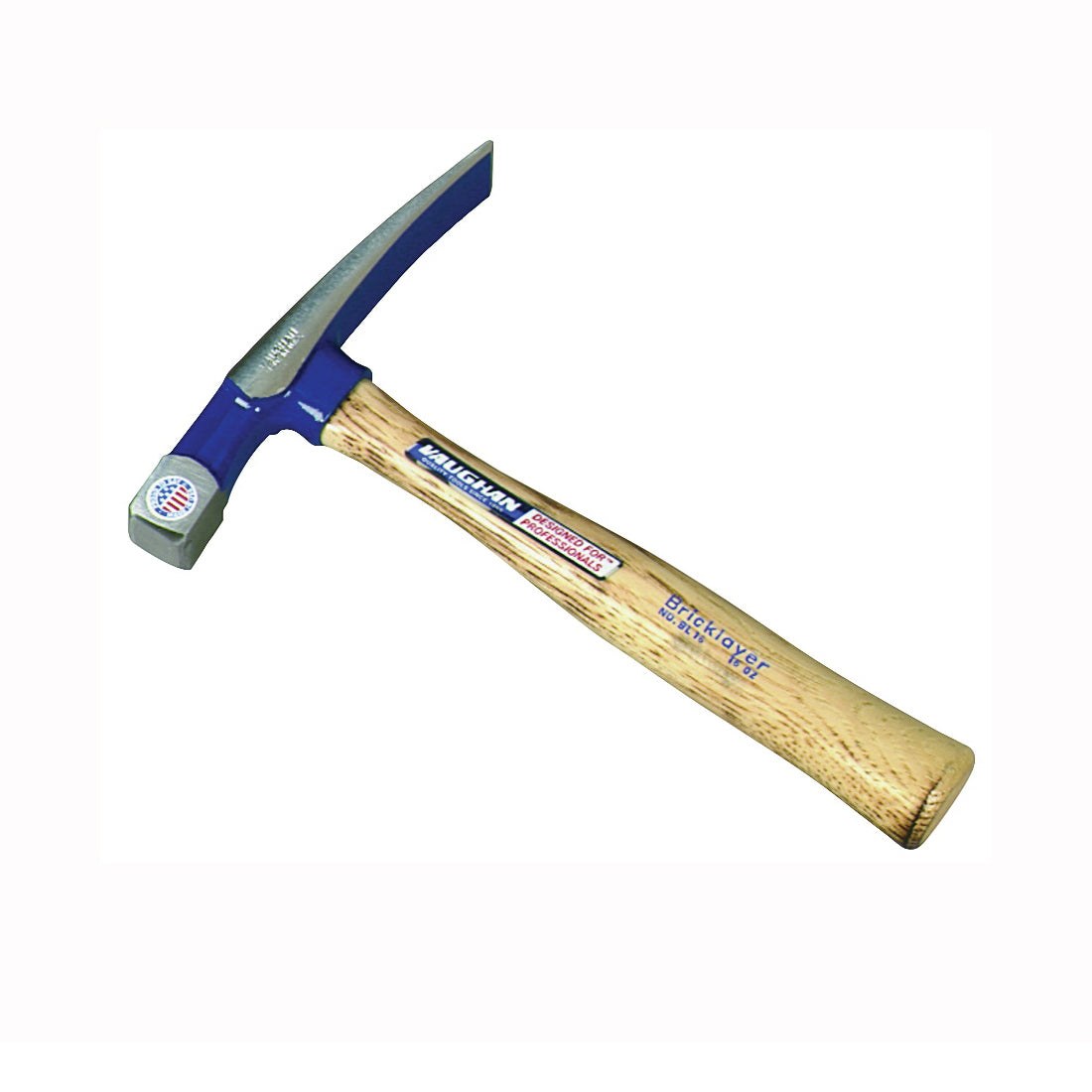 Vaughan BL16 Bricklayer Hammer, 16 oz Head, Square Head, HCS Head, 11 in OAL