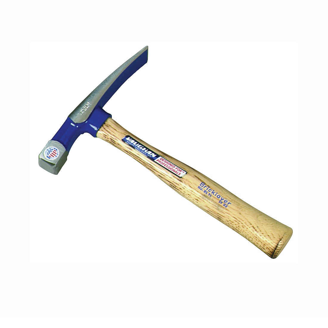Vaughan BL24 Bricklayer Hammer, 24 oz Head, Square Head, HCS Head, 11-1/2 in OAL