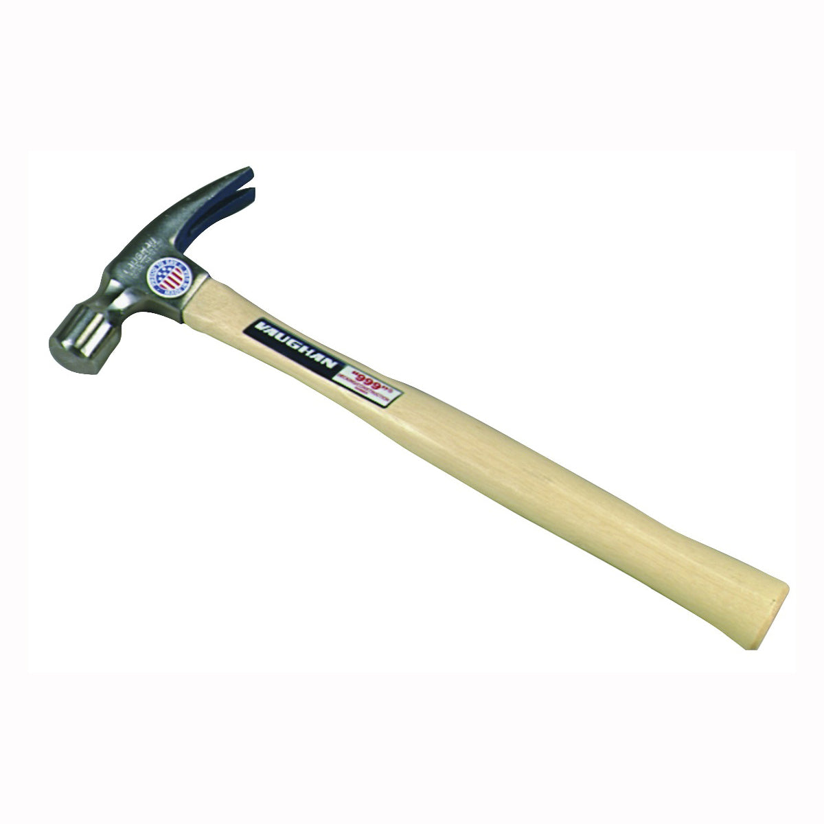 Vaughan 505M Hammer, 24 oz Head, Rip Framing, Straight Claw, Milled Head, Steel Head, 17 in OAL