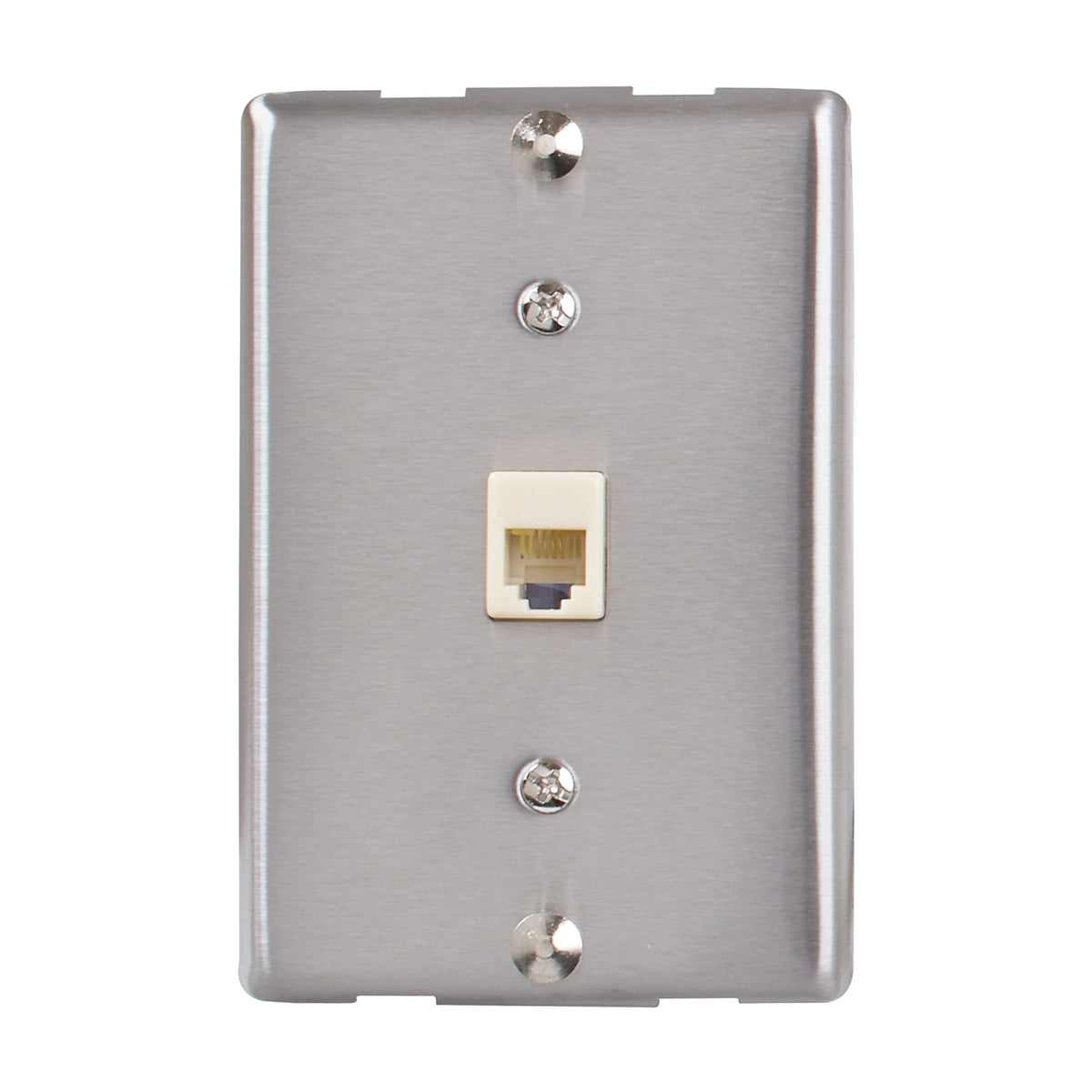 Zenith TW1001WPS Wall Phone Jack, Silver