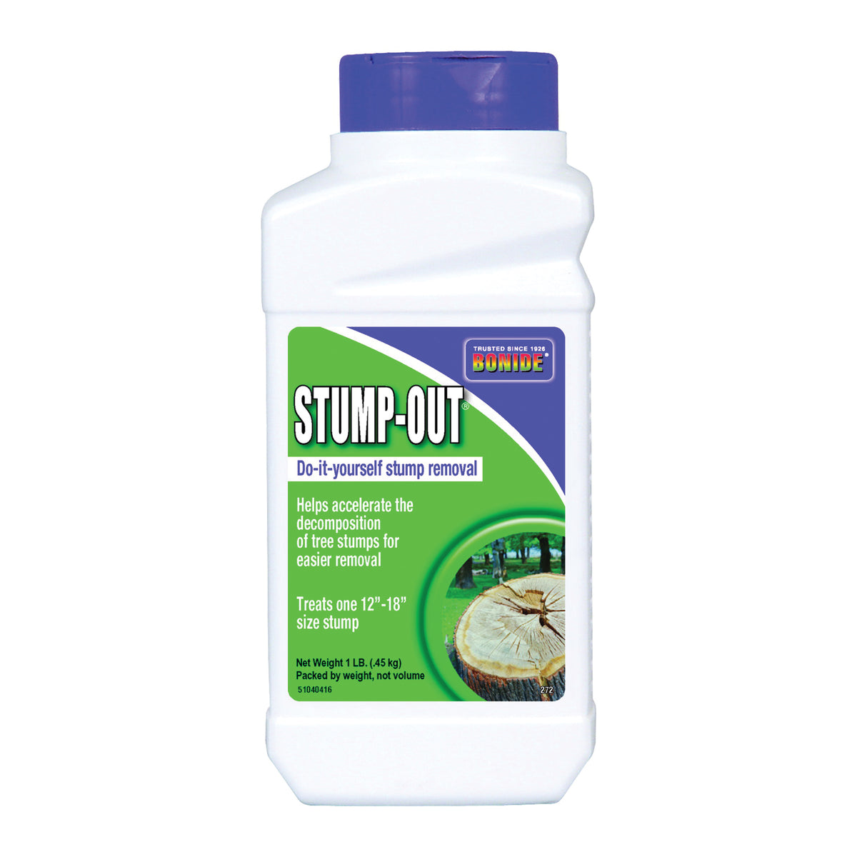 Bonide 272 Stump Removal, Granules, White/Yellow, 1 lb Bottle