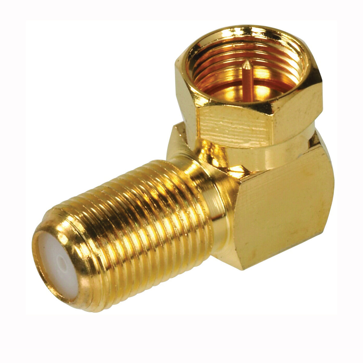 Zenith VA1001RG6RA Coaxial Connector, F Connector, 90 deg Orientation, Gold