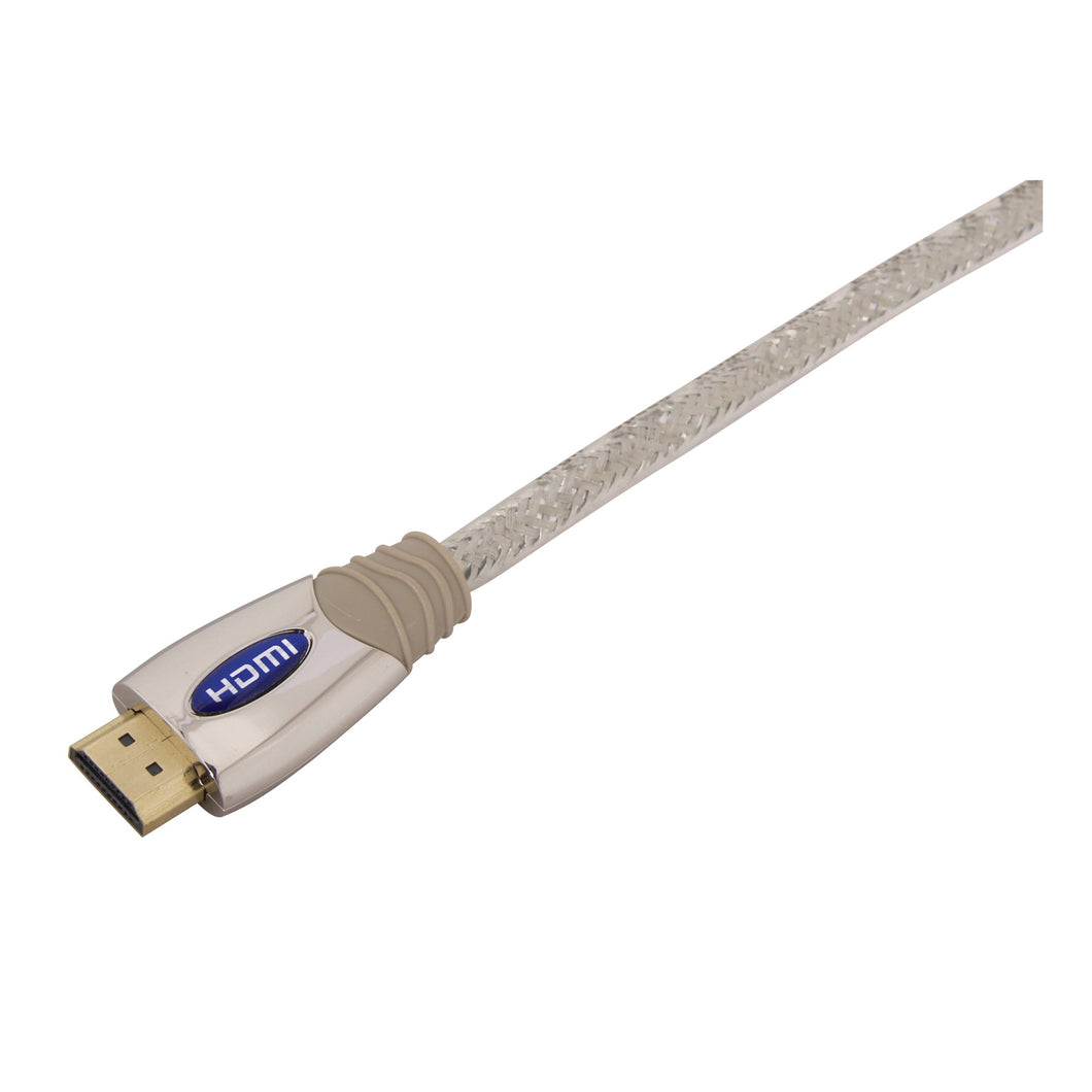 Zenith VH3012HDHS HDMI Cable, Silver Sheath, 12 ft L