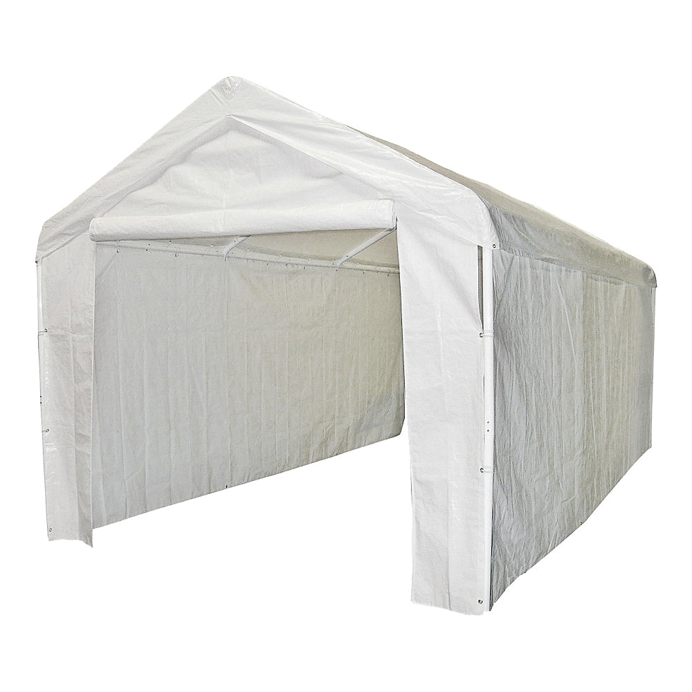 Seasonal Trends 12000211010 Sidewall/Enclosure Kit, 10 ft W Exterior, 20 ft D Exterior, 6 ft H Exterior, Rectangle, White