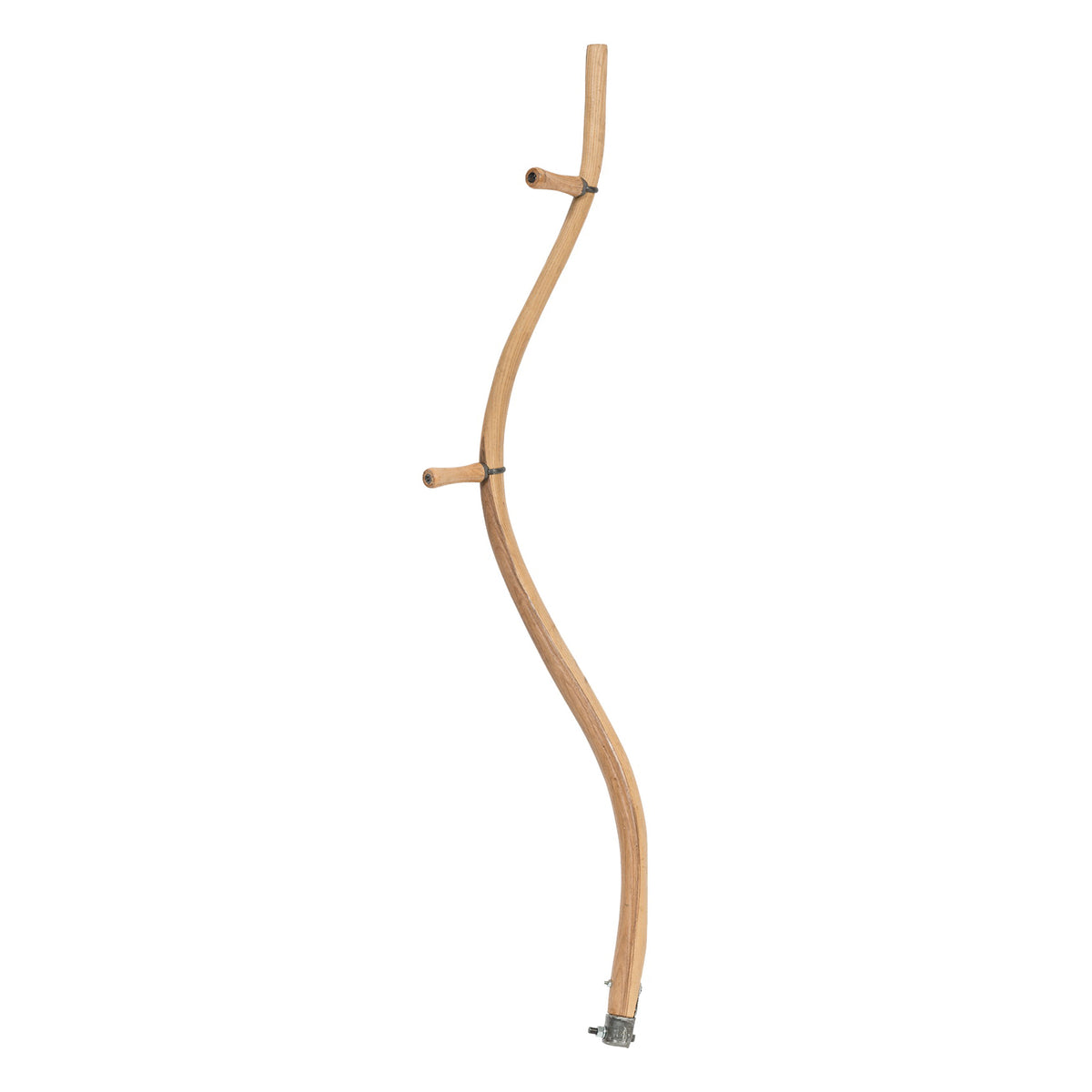 SEYMOUR S500 Series 21401 Link Snath Handle, 1-1/2 in Dia, 52 in L, Hardwood, White, Lacquered