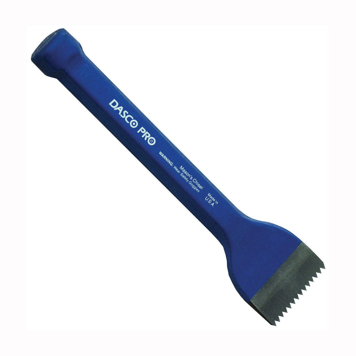 DASCO PRO 1233-0 Tooth Chisel, 1-3/4 in W Blade, 7-1/2 in OAL, Steel Blade, Enamel Foam Handle