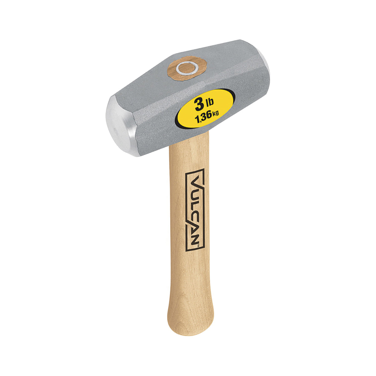 Vulcan 34520 Hammer, 3 lb Head, Drilling, Double-Striking Head, Steel Head