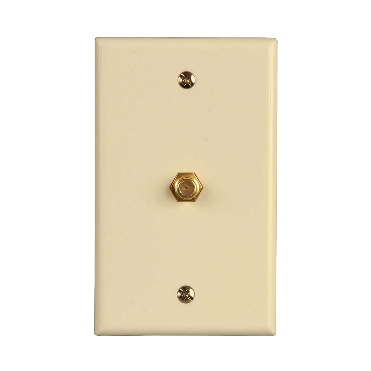 Zenith VW1001WJ1A Wallplate, 4-1/2 in L, 2-3/4 in W, Almond