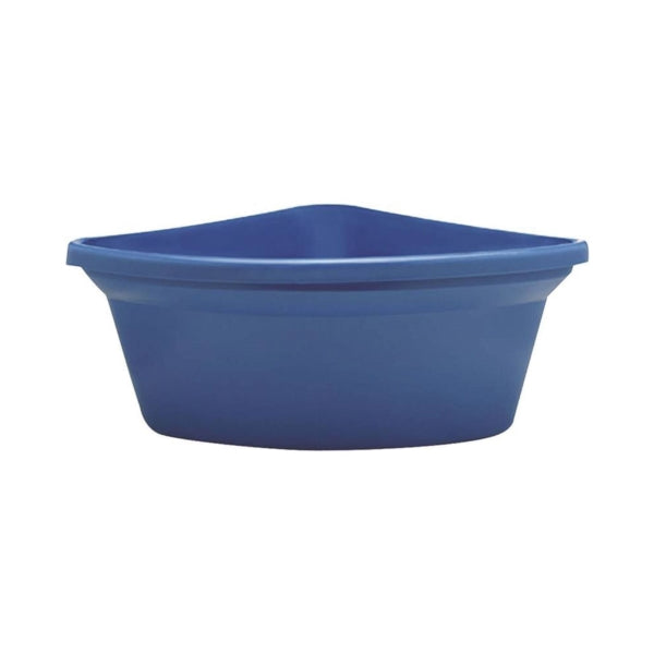 FORTEX-FORTIFLEX CF-24BL Corner Feeder, 24 qt Volume, Rubber Polymer, Blue