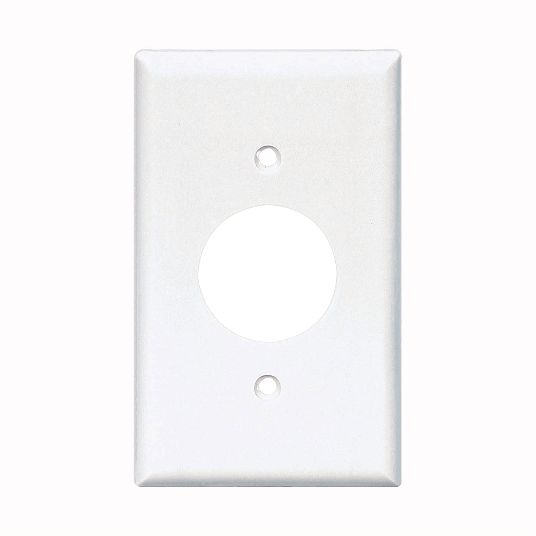 Eaton Wiring Devices 2131W-BOX Single Receptacle Wallplate, 4-1/2 in L, 2-3/4 in W, 1 -Gang, Thermoset, White