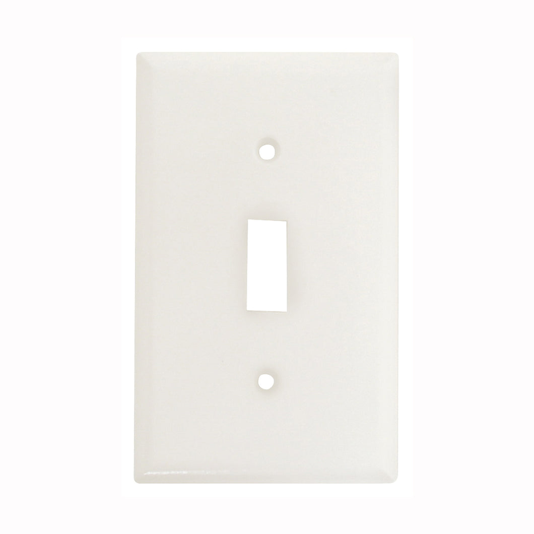 Eaton Wiring Devices 2134W-BOX Wallplate, 4-1/2 in L, 2-3/4 in W, 1 -Gang, Thermoset, White, High-Gloss