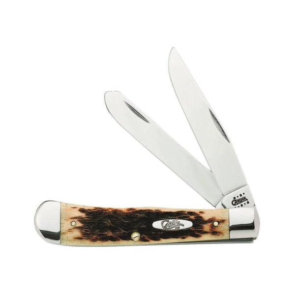 CASE 00164 Folding Pocket Knife, 3-1/4 in Clip, 3.27 in Spey L Blade, Tru-Sharp Surgical Stainless Steel Blade, 2-Blade