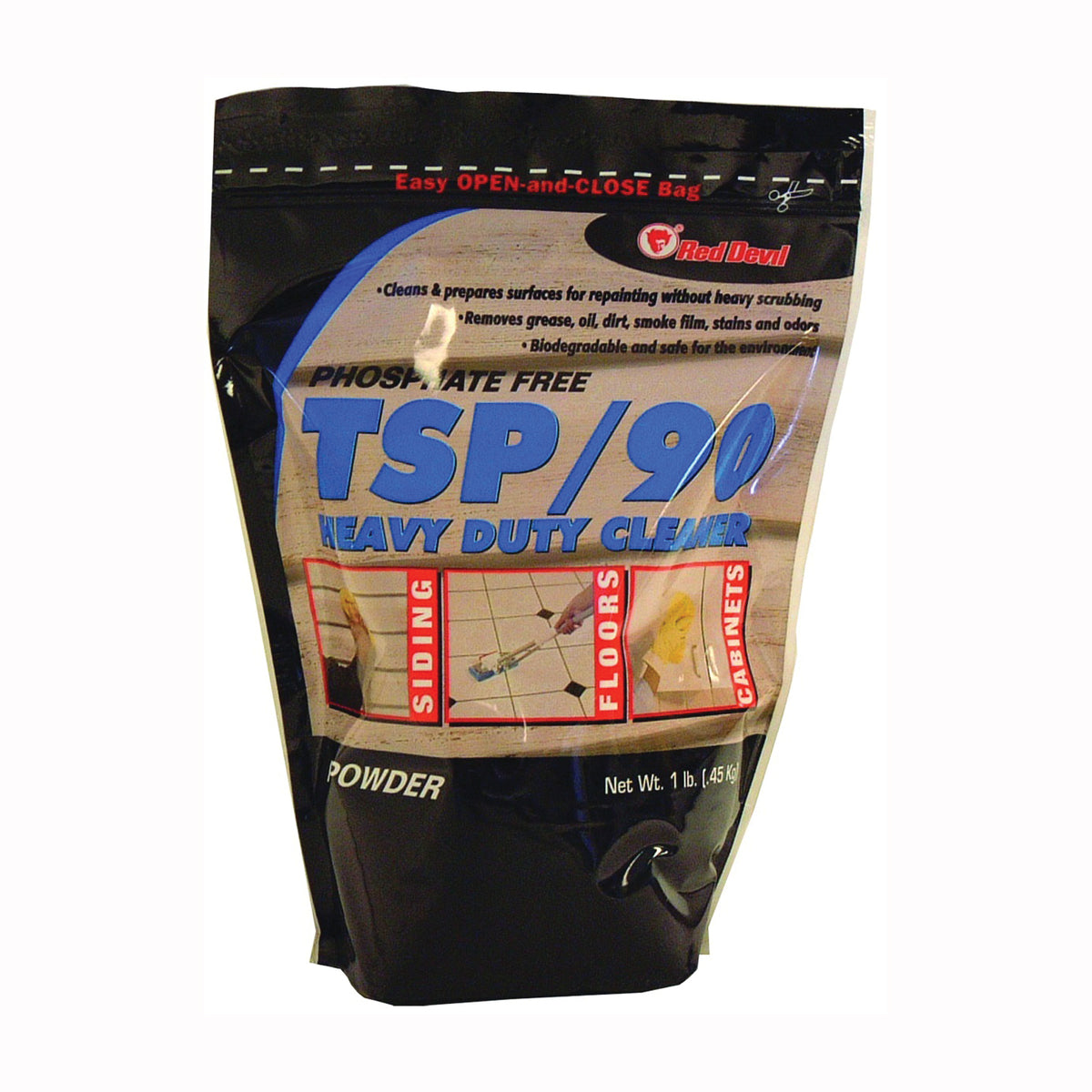 Red Devil 0261 Cleaner, 1 lb Bag, Granular, Slight Musty, White