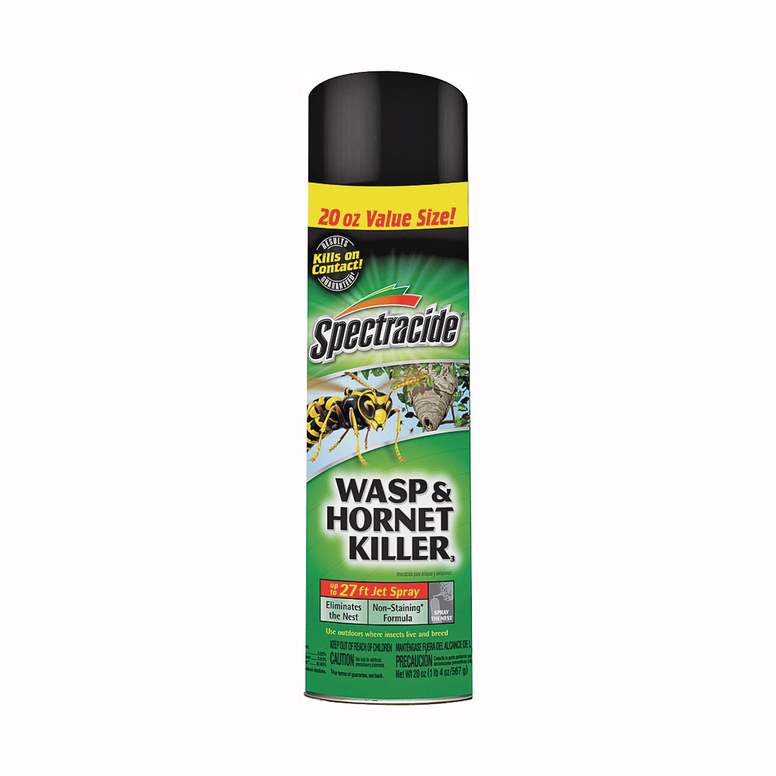 Spectracide HG-95715 Wasp and Hornet Killer, Liquid, Spray Application, 20 oz Aerosol Can