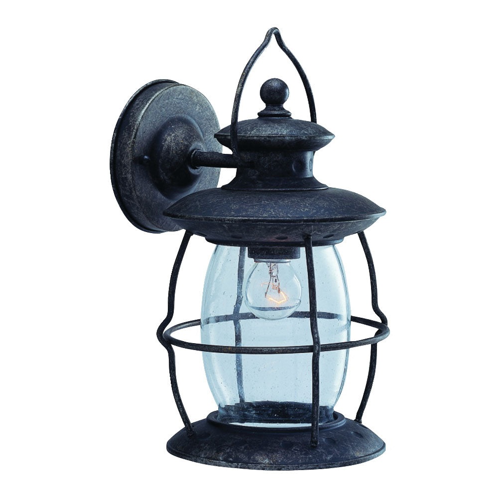 Boston Harbor BRT-CDC1691-3L Outdoor Wall Lantern, 120 V, 60 W, Steel Fixture, Misty Pewter Fixture
