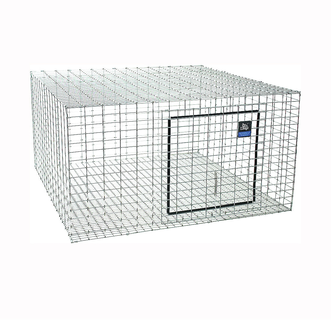 Pet Lodge AH2424 Rabbit Hutch, 24 in W, 24 in D, 16 in H, Steel/Vinyl, Galvanized