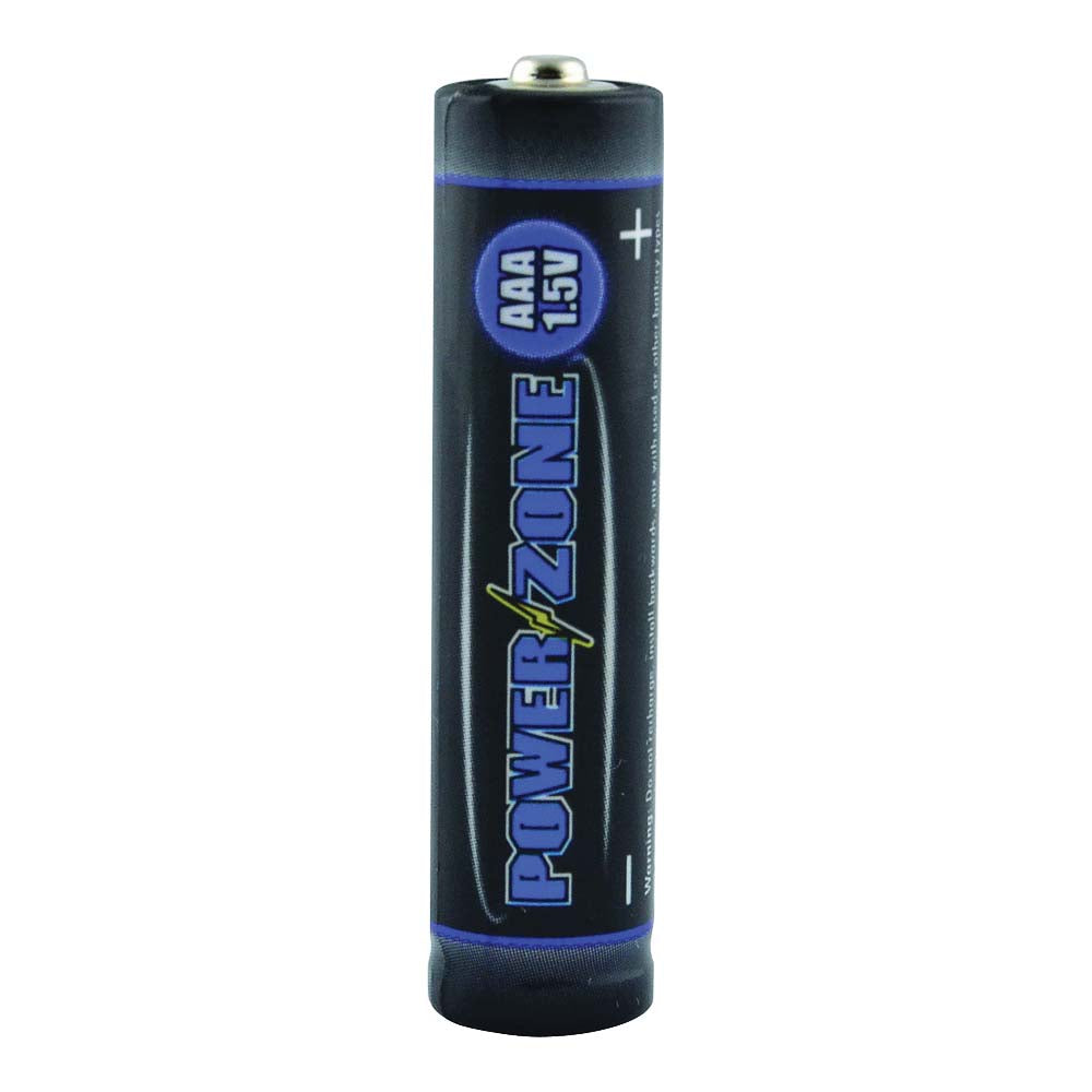 PowerZone LR03-24P Battery, 1.5 V Battery, AAA Battery, Alkaline, Manganese Dioxide, Potassium Hydroxide and Zinc