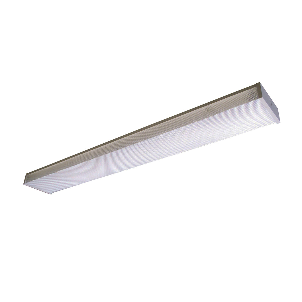LITHONIA LIGHTING 3348 Fluorescent Wrap, 120 V, 2-Lamp, Steel Fixture, White Fixture