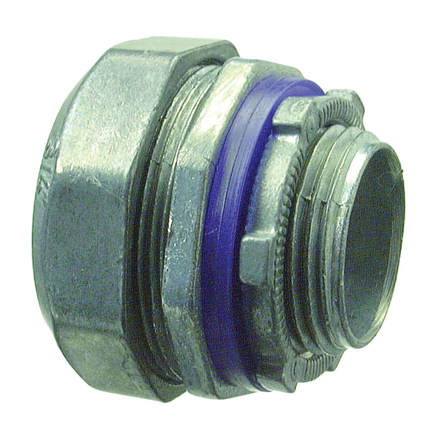 Halex 16212B Conduit Connector, 1-1/4 in Compression, Zinc