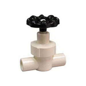 GENOVA 53015 Supply Line Valve, 3/4 x 1/2 in Connection, Slip Joint x Slip, 400 psi Pressure, Thermoplastic Body