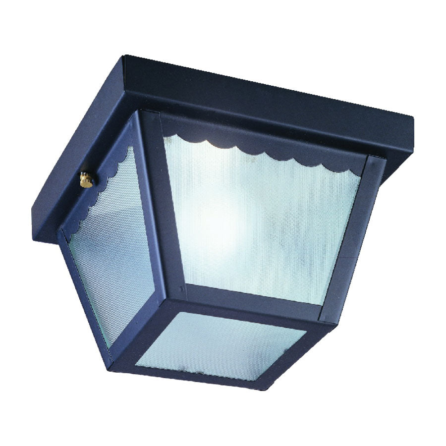 Boston Harbor 6276BK-3L Porch Light, 120 V, 60 W, Steel Fixture, Black Fixture