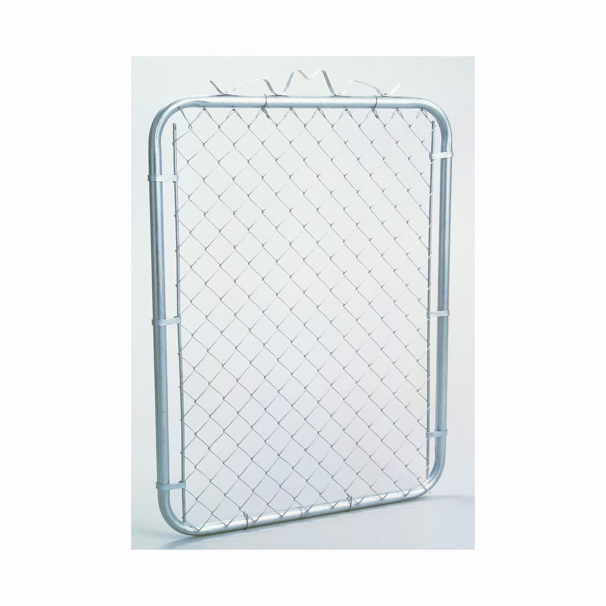 Stephens Pipe &amp; Steel GTB03948 Chain-Link Walk Gate, 48 in H Gate, Steel Frame, Steel Mesh, Silver