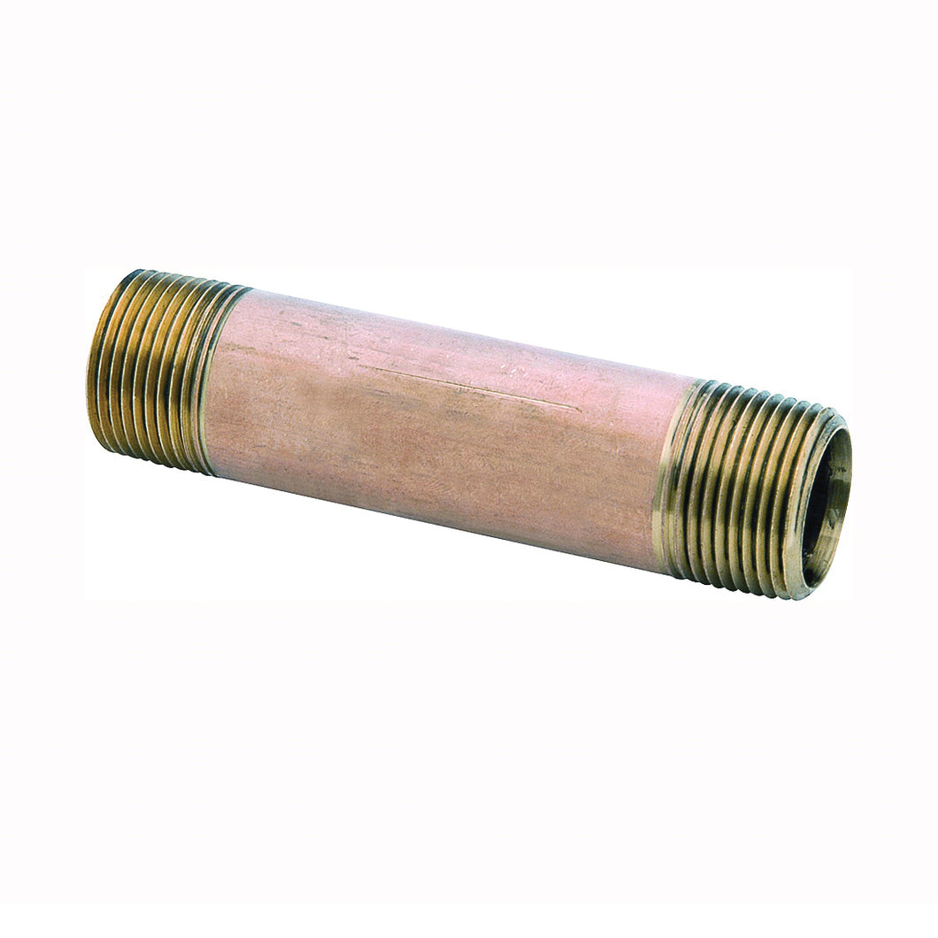 Anderson Metals 38300-1635 Pipe Nipple, 1 in, NPT, Brass, 630 psi Pressure, 3-1/2 in L