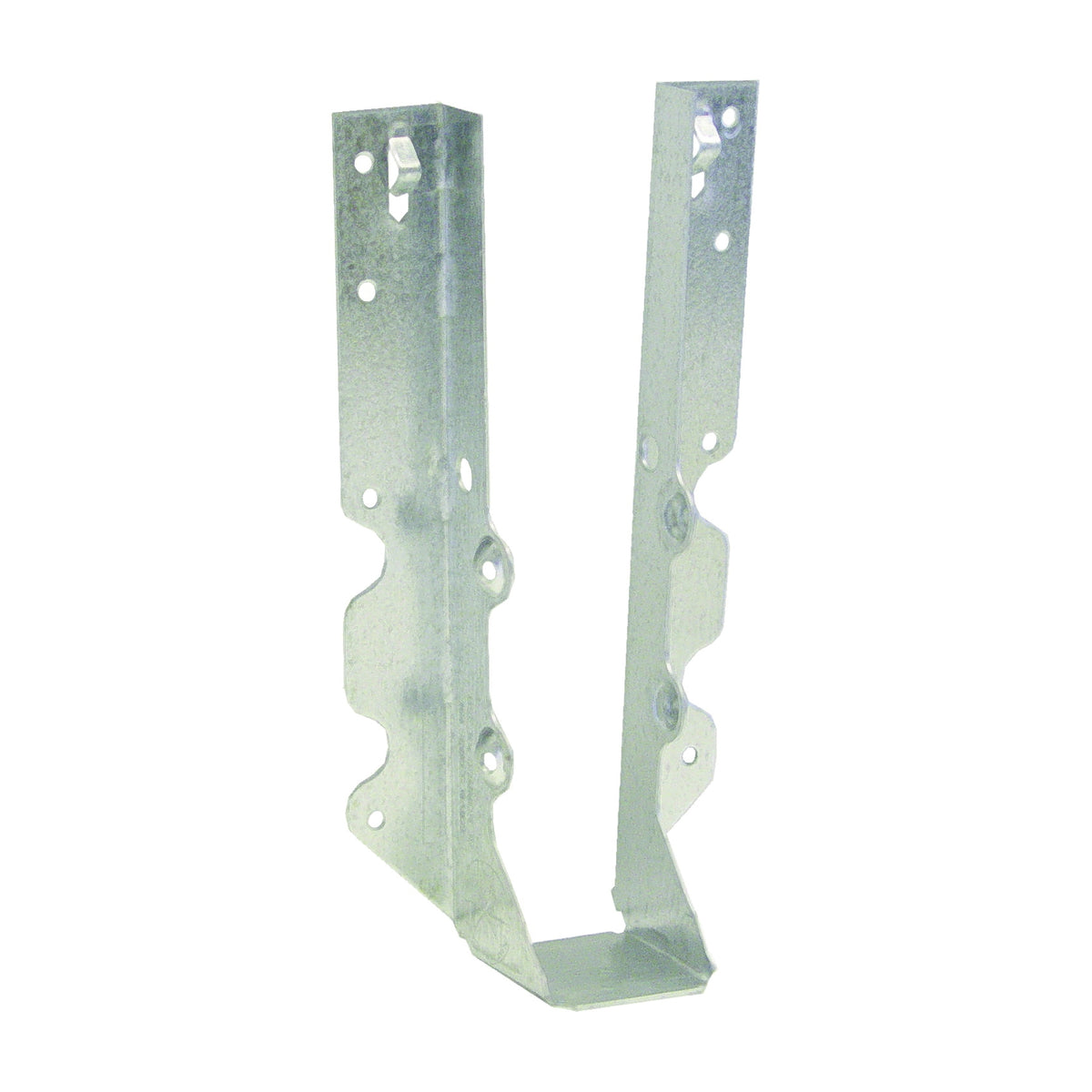 MiTek JUS210-TZ Slant Joist Hanger, 7-3/4 in H, 1-3/4 in D, 1-9/16 in W, 2 in L x 10 to 12 in H, Steel, Zinc