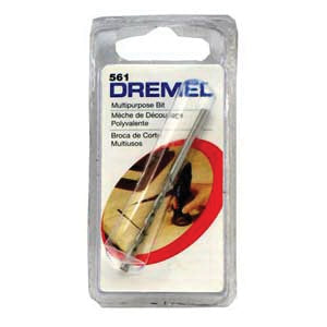 DREMEL 561 Cutting Bit, 1/8 in Dia, 1-1/2 in L, 1/8 in Dia Shank, HSS