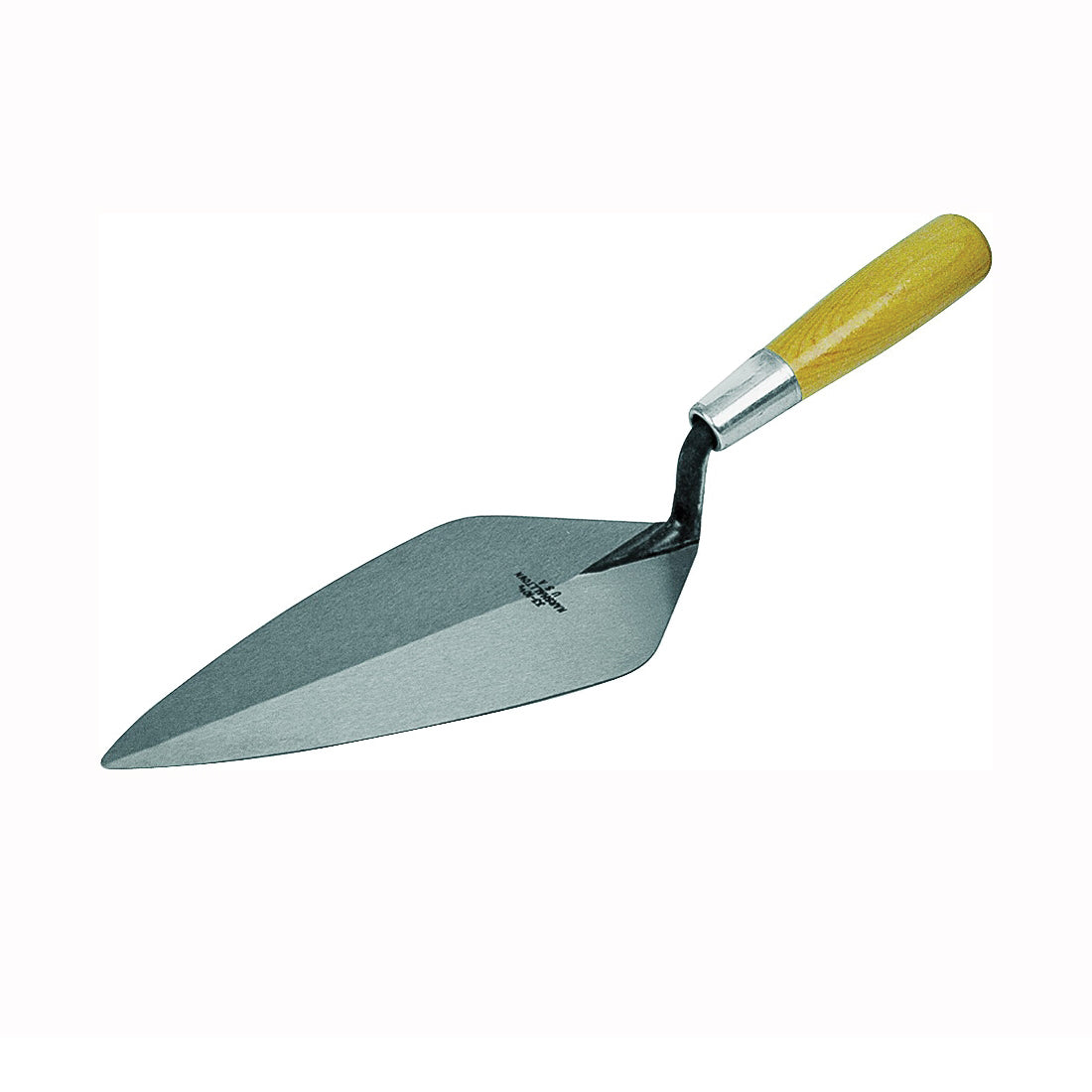Marshalltown 33 10 Brick Trowel, 10 in L Blade, 4-3/4 in W Blade, Steel Blade, Wood Handle