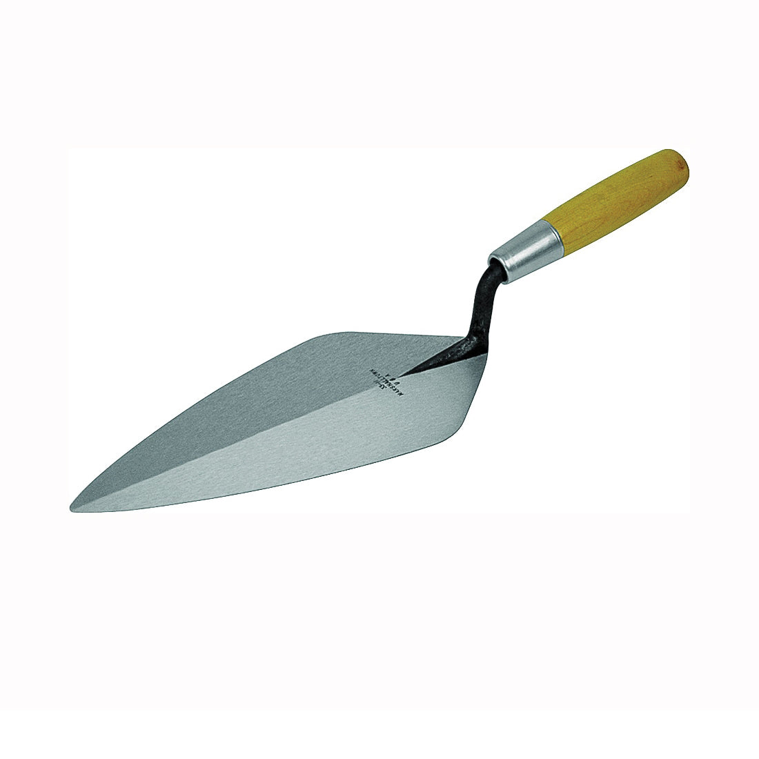 Marshalltown 33 13 Brick Trowel, 13 in L Blade, 5-3/8 in W Blade, Steel Blade, Wood Handle