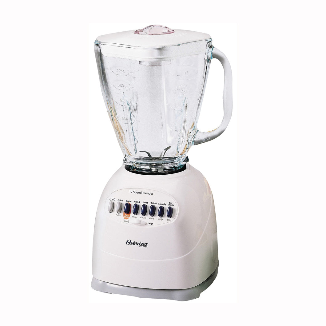 Oster Simple Blend Classic Series 006642-000-N01 Blender, 40 oz Bowl, 450 W, 12-Speed, ABS/Glass, White